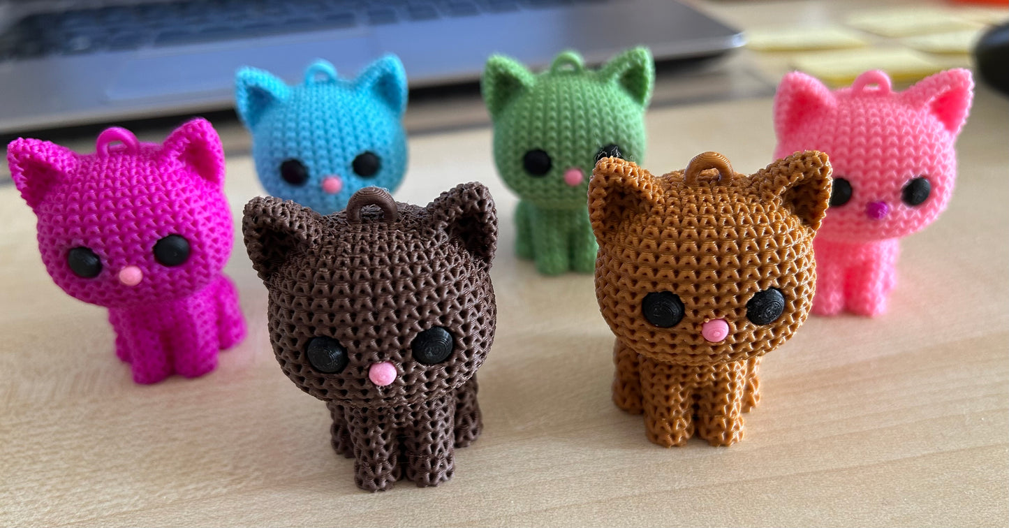 Kitty Keychain β 3D Printed & Adorably Unique π±β¨
