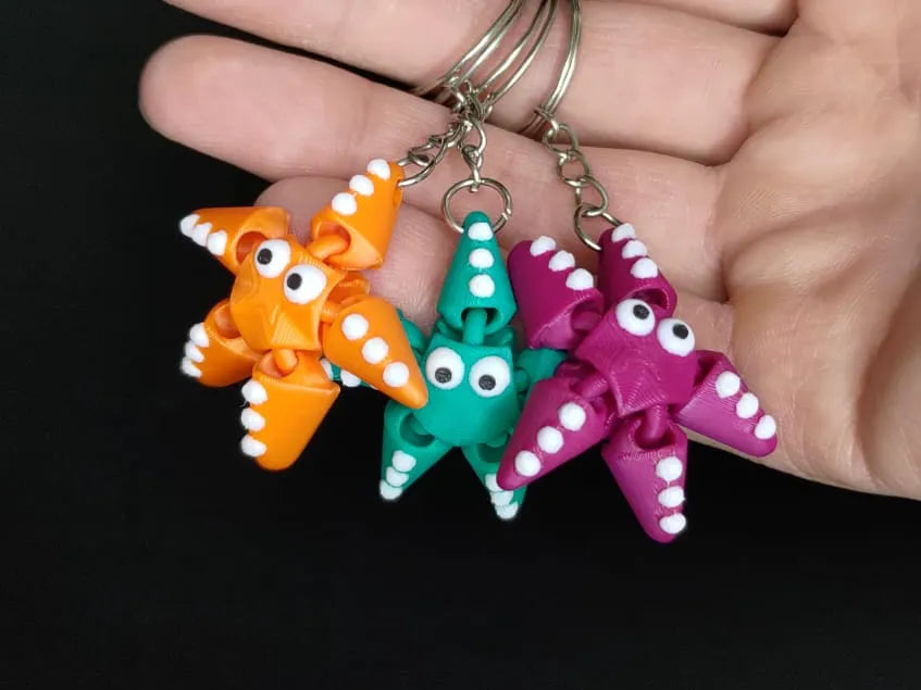 Flexi Funny Starfish – 3D Printed Ocean Buddy ⭐🐠