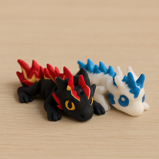 Mini FireStorm Dragon – 3D Printed Desk Figurine 🐉🔥