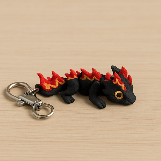 Mini FireStorm Dragon – 3D Printed Desk Figurine 🐉🔥