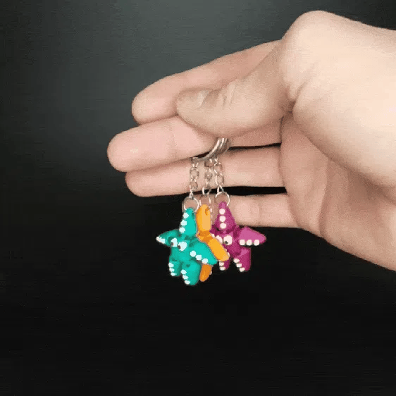 Flexi Funny Starfish – 3D Printed Ocean Buddy ⭐🐠